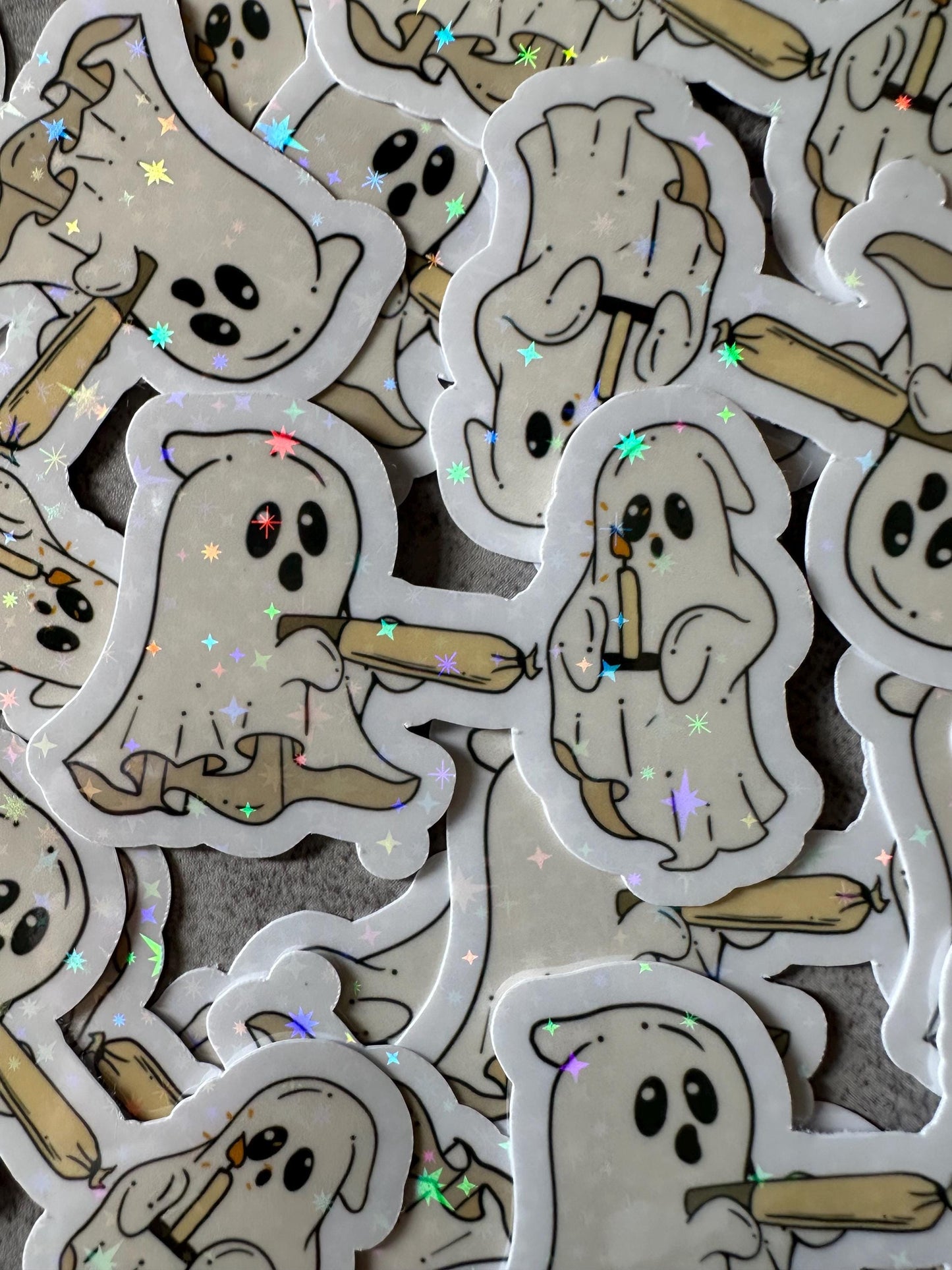 Ghost Funny Weed Sticker, Funny Halloween adult stickers, Stoner gifts for him, stickers for adults, funny adult gift, funny ghost Halloween