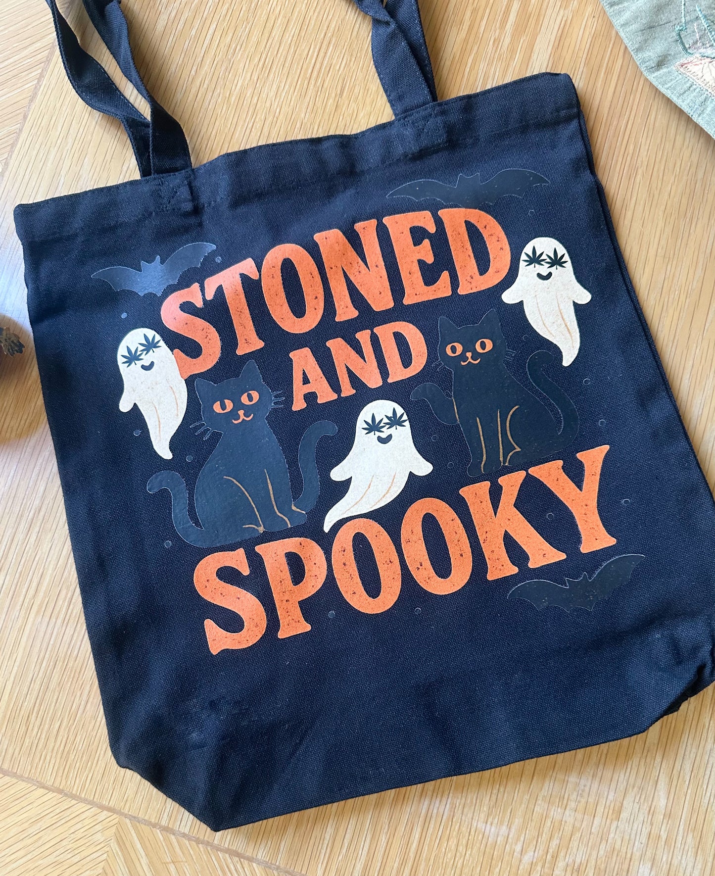 Stoner Halloween Tote, Stoned and Spooky Bag