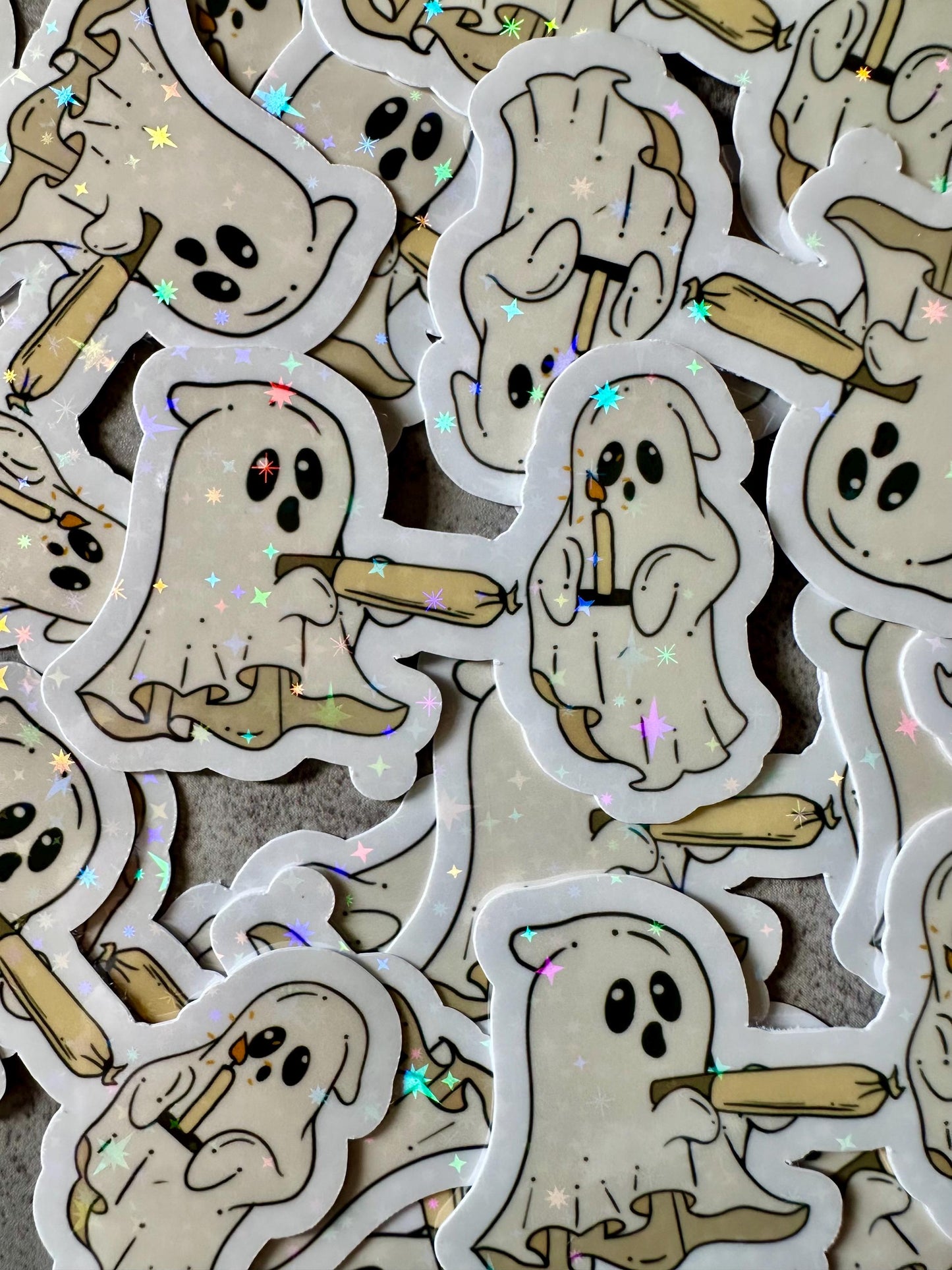 Ghost Funny Weed Sticker, Funny Halloween adult stickers, Stoner gifts for him, stickers for adults, funny adult gift, funny ghost Halloween