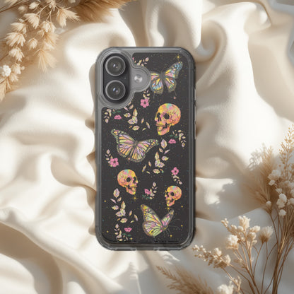 Butterfly Halloween Neon Skull Phone Case | Stoner Moon