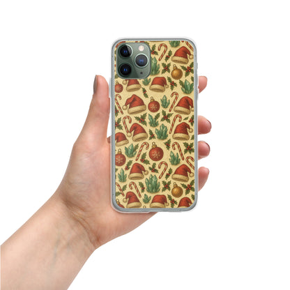 Christmas Santa Crystal IPhone Case, Vintage Holiday IPhone 17 pro max Cover,