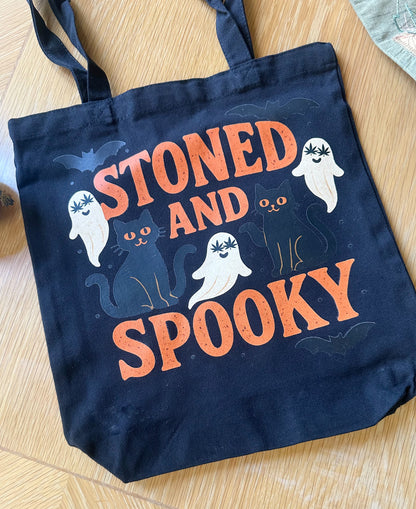 Stoner Halloween Tote, Stoned and Spooky Bag