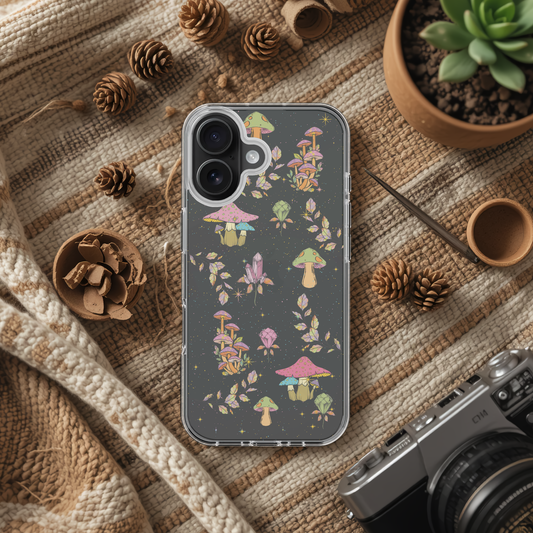 Magic Mushroom Crystal Case for iPhone | Stoner Moon