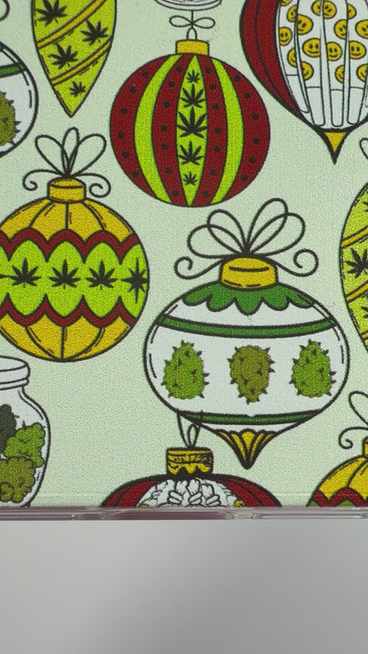 Cannabis Ornament IPhone Case, Christmas Weed IPhone Cover, Holiday Stoner Gift for Her or Him