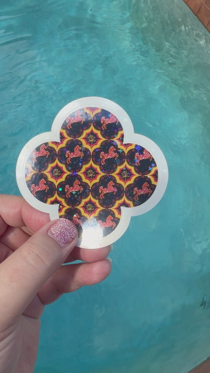 Year of the Horse Sticker – Chinese New Year Zodiac Vinyl Sticker – Lunar New Year Horse Decal – Waterproof Astrology Gift
